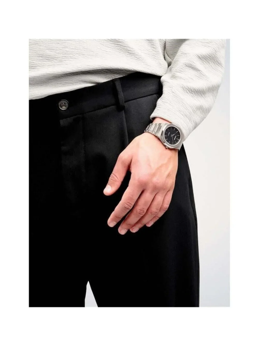 NWT D1 Milano Core Quartz Black Dial Men's Watch